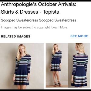 Anthropology “moth” sweater dress